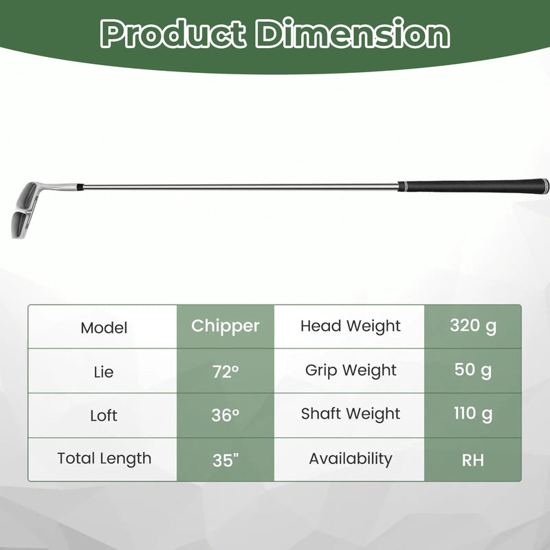 Golf Club Chipper 36 Degree Pinching Wedge to Cut Stroke from Short Game Right Handed by DirectDeals