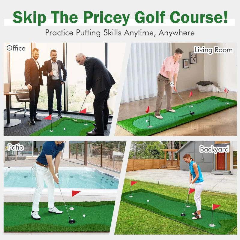 Golf Putting Green with Realistic Artificial Grass Turf by DirectDeals