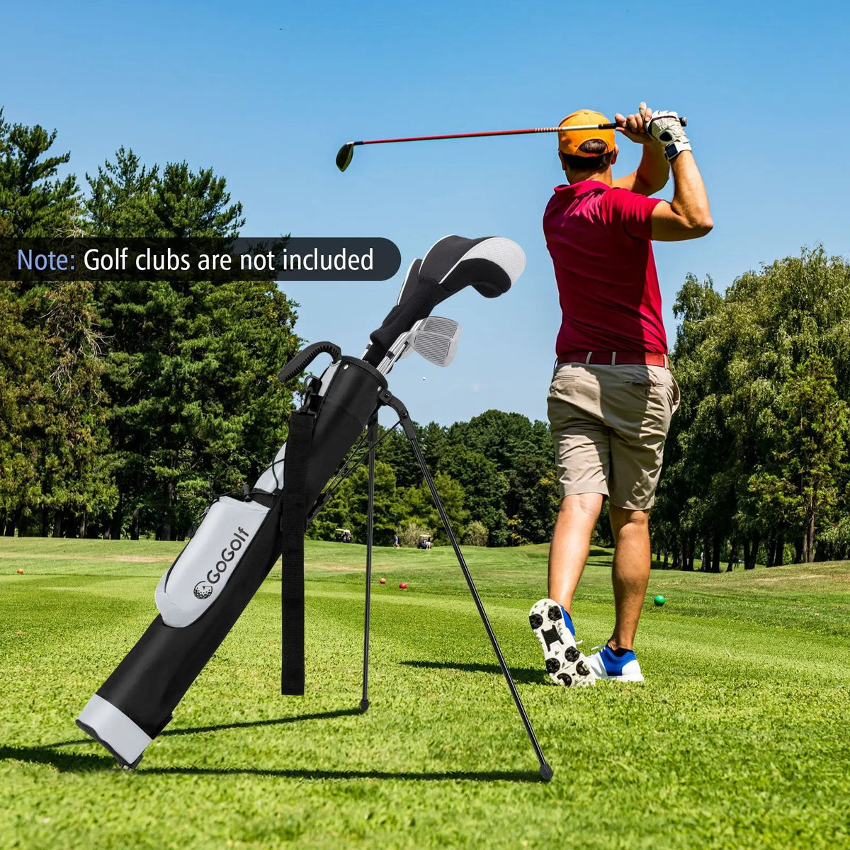 Golf Stand Bag Lightweight Golf Bag for The Driving Range, photo 12 of 24