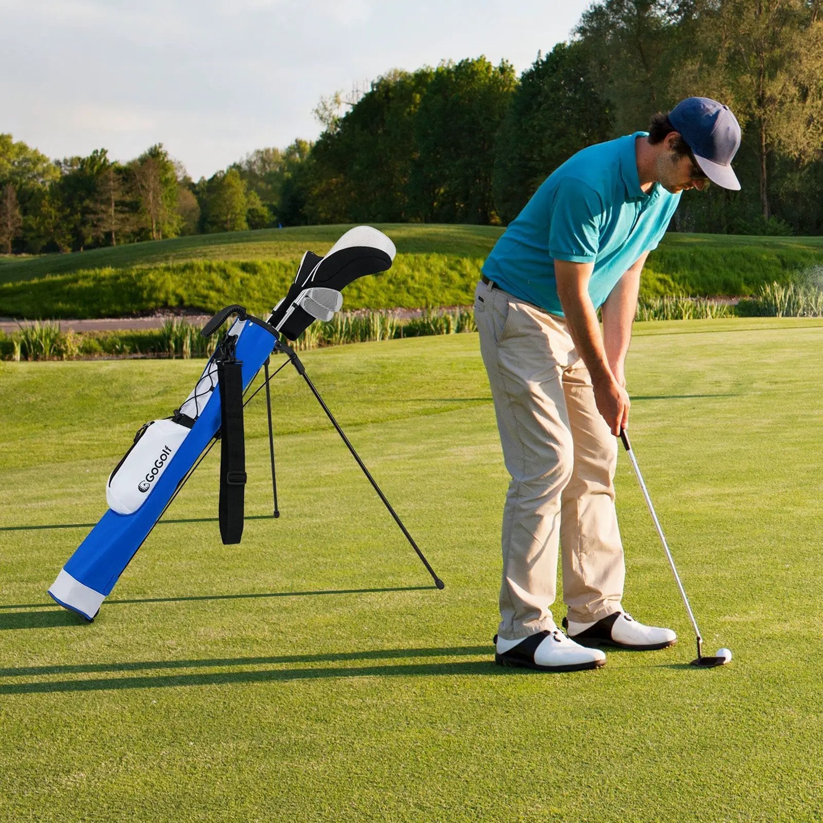 Golf Stand Bag Lightweight Golf Bag for The Driving Range by DirectDeals