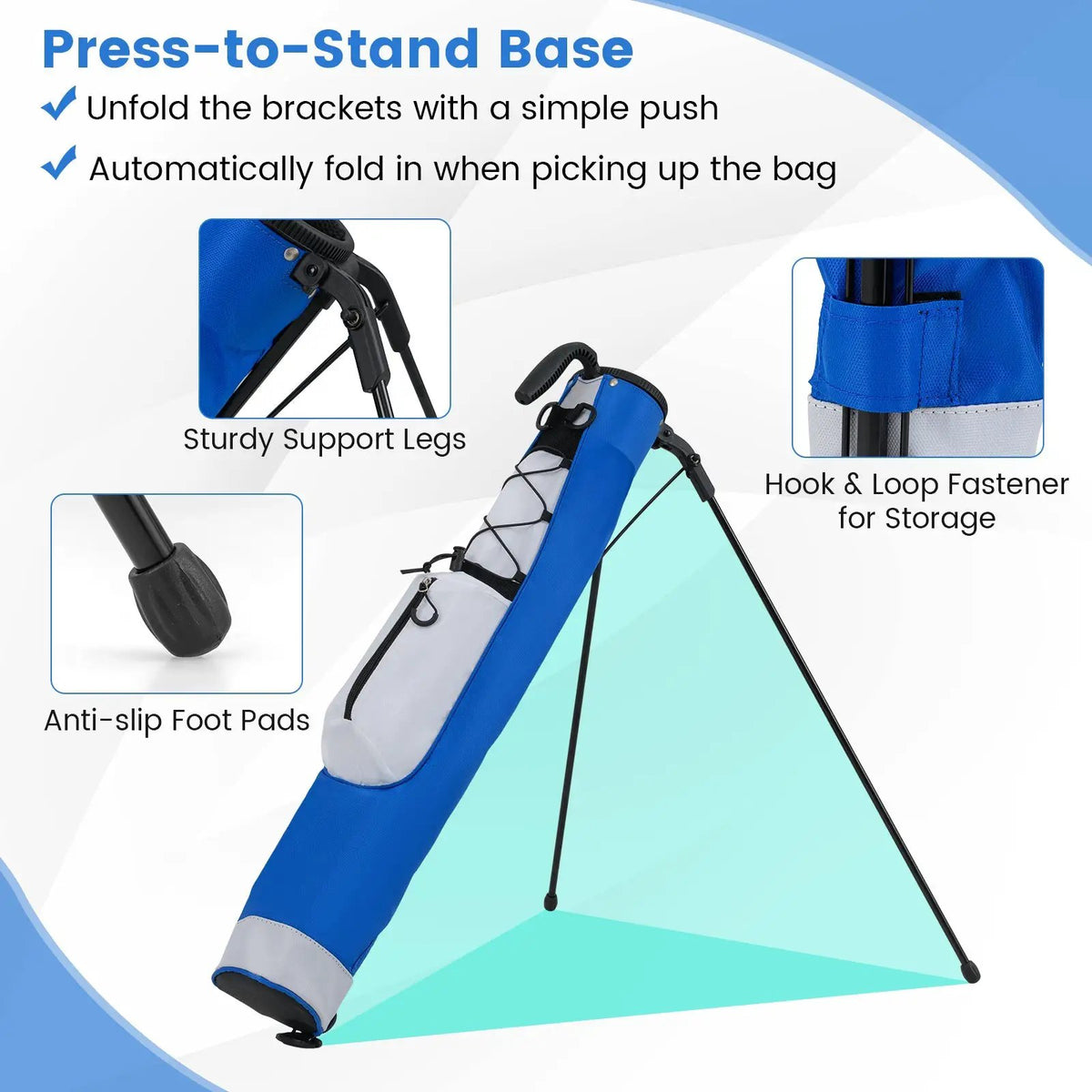 Golf Stand Bag Lightweight Golf Bag for The Driving Range, photo 21 of 24