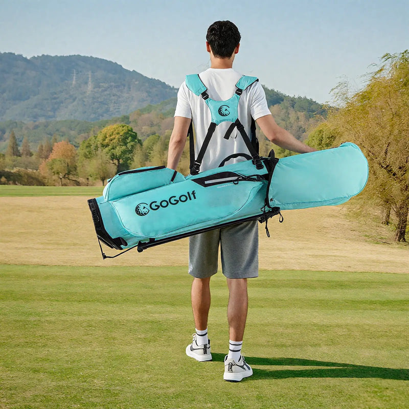 Golf Stand Bag Lightweight Golf Bag with 8 Way Top Dividers and 5 Zippered Pockets by DirectDeals
