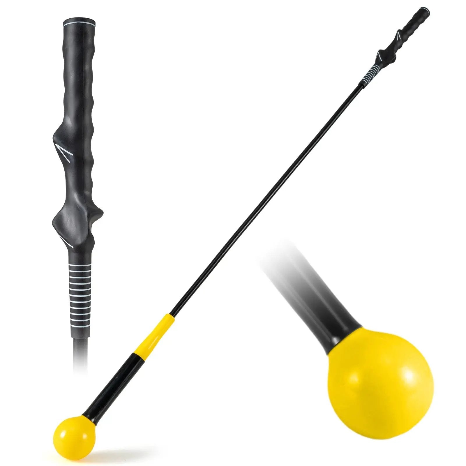 Golf Swing Trainer Aid 47inch/40inch/31.5inch Warm-up Practice Stick with Weighted Head for Grip by DirectDeals