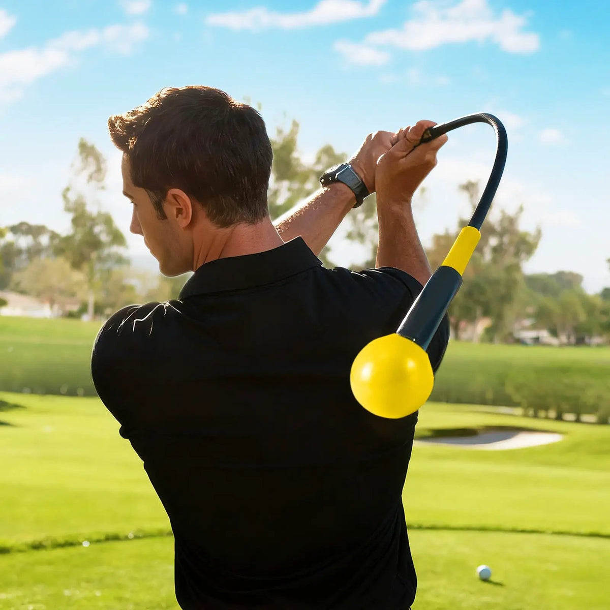 Golf Swing Trainer Aid 47inch/40inch/31.5inch Warm-up Practice Stick with Weighted Head for Grip, photo 3 of 16