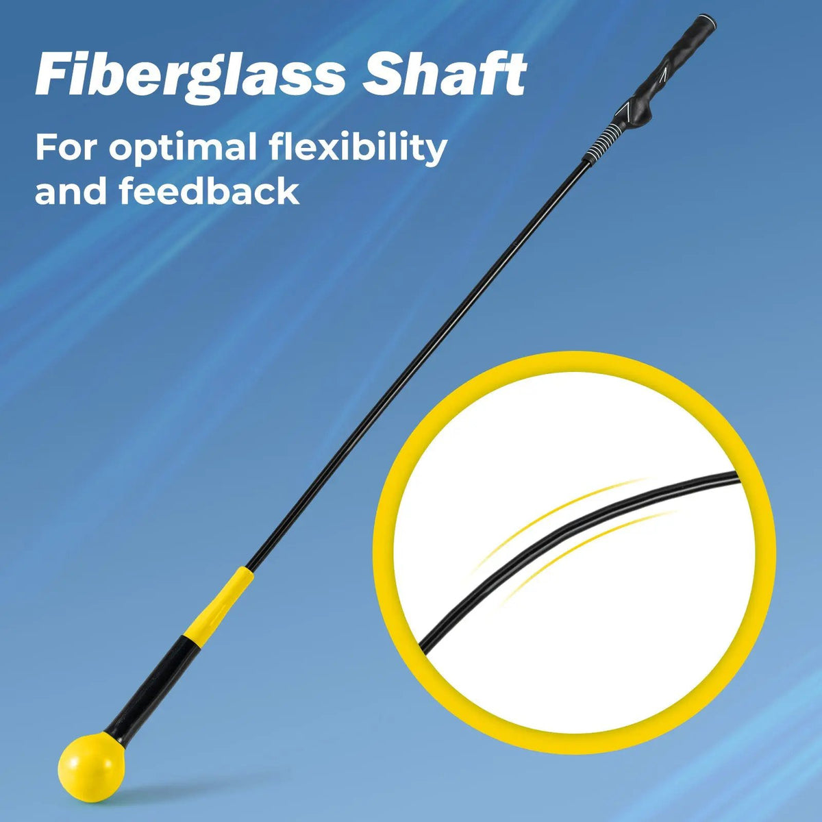 Golf Swing Trainer Aid 47inch/40inch/31.5inch Warm-up Practice Stick with Weighted Head for Grip, photo 15 of 16