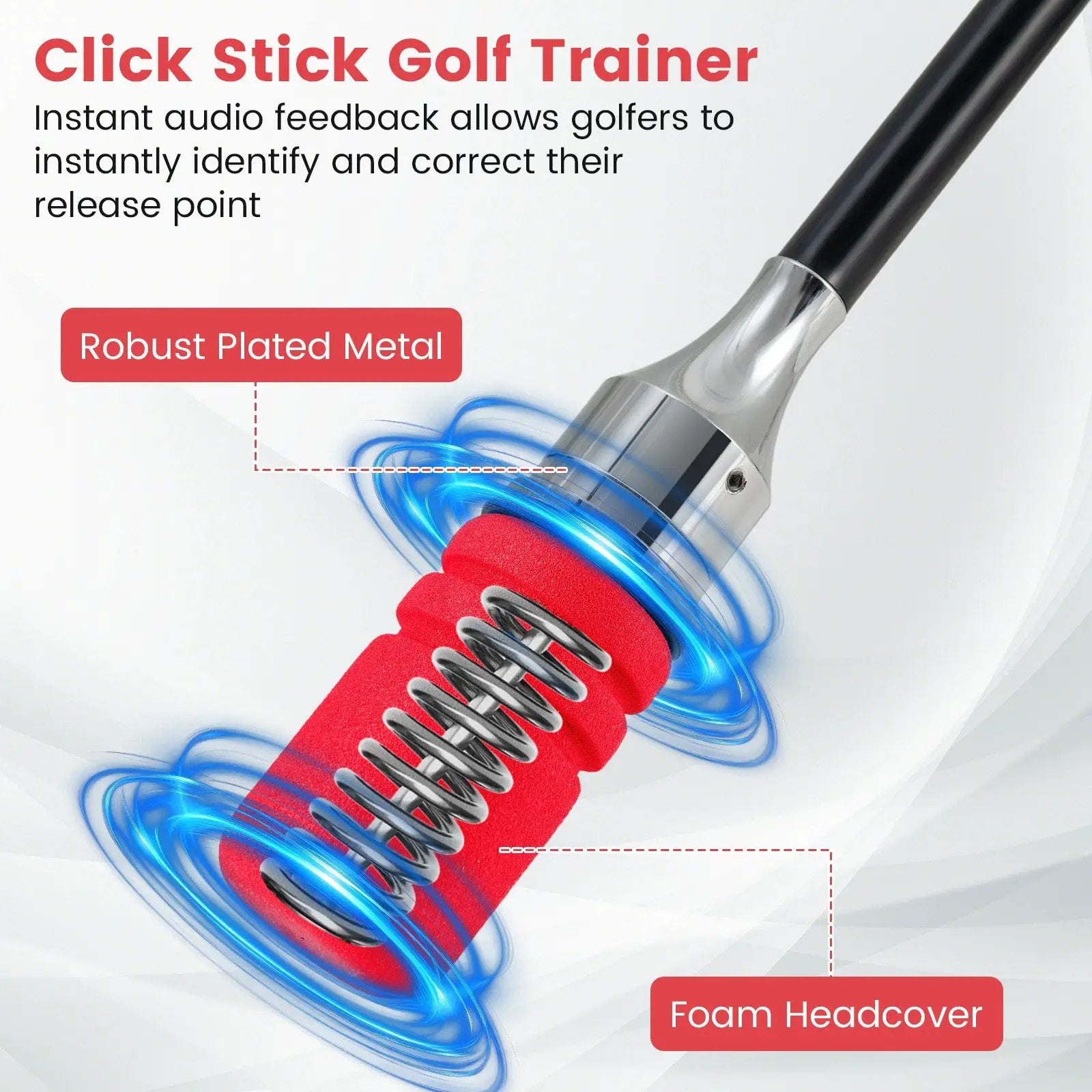 Golf Swing Trainer Click Stick Swing Training Aid for Speed Flexibility Balance by DirectDeals