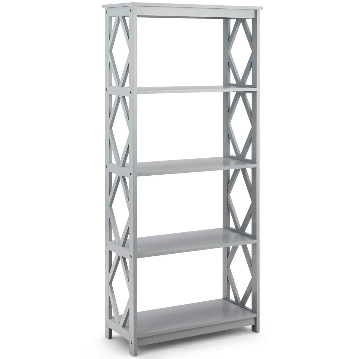 5-Tier Modern Freestanding Bookcase with Open Shelves, photo 7 of 16