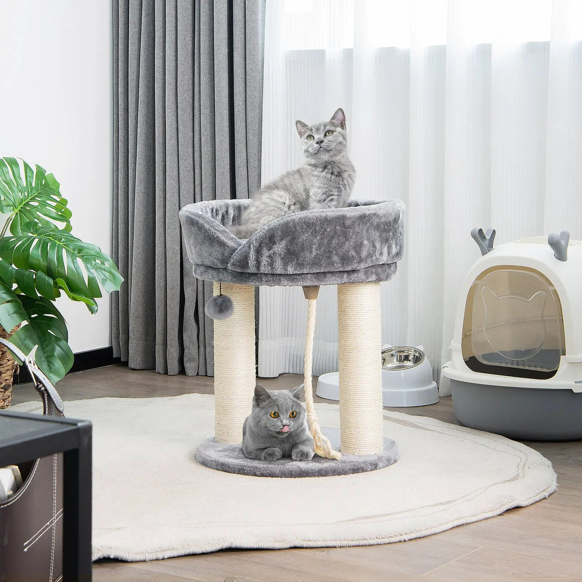Cat Climbing Tree with Plush Perchs and Scratching Post, photo 12 of 16
