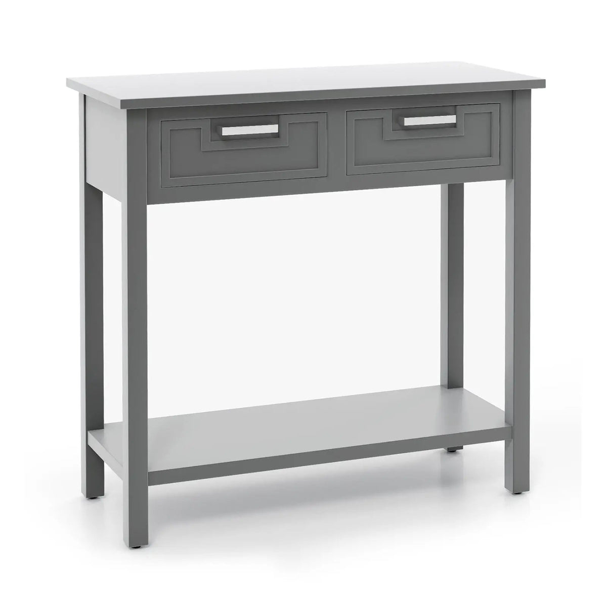 Narrow Console Table with Drawers and Open Storage Shelf, photo 22 of 24