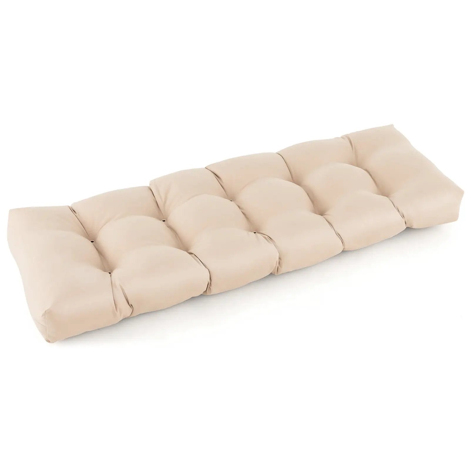 Indoor Outdoor Tufted Bench Cushion with Soft PP Cotton by DirectDeals