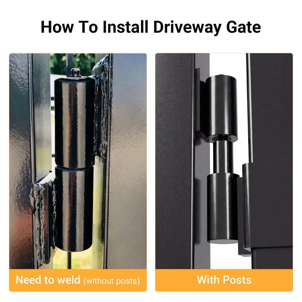 16x7 ft Steel Dual Swing Driveway Gate with Horse Pattern by Chery Industrial