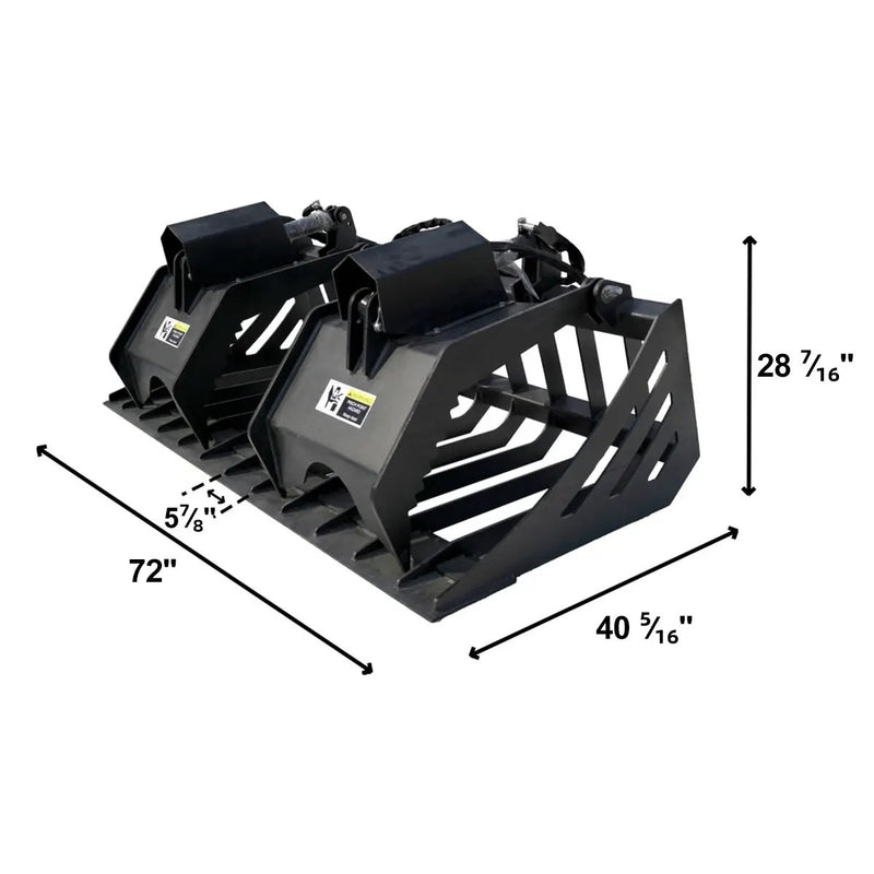 Greatbear 72" Rock Grapple Bucket by Chery Industrial