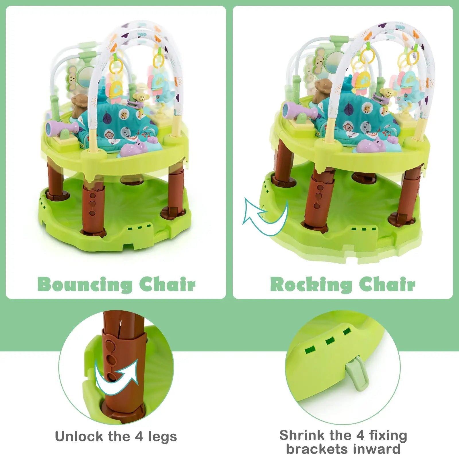 3-in-1 Baby Activity Center with 3-position for 0-24 Months by DirectDeals