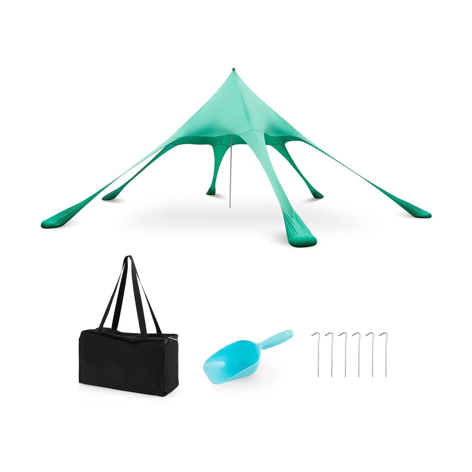20 x 20 Feet Beach Canopy Tent with UPF50+ Sun Protection and Shovel by DirectDeals