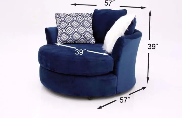 Groovy - Navy - 2pc Sofa & Love seat Collection by Unique Piece Furniture