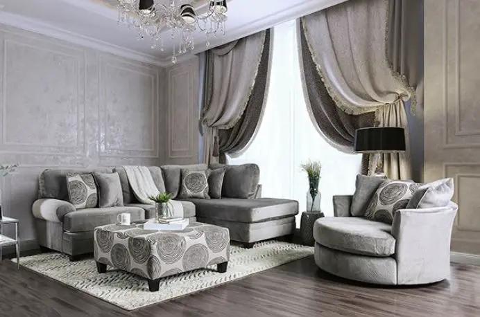 Groovy - Smoky Grey - 2pc Sectional Collection by Unique Piece Furniture
