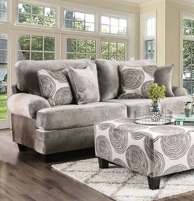 Groovy - Smoky Grey - 2pc Sofa & Love seat Collection by Unique Piece Furniture