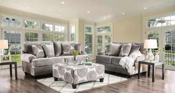 Groovy - Smoky Grey - 2pc Sofa & Love seat Collection