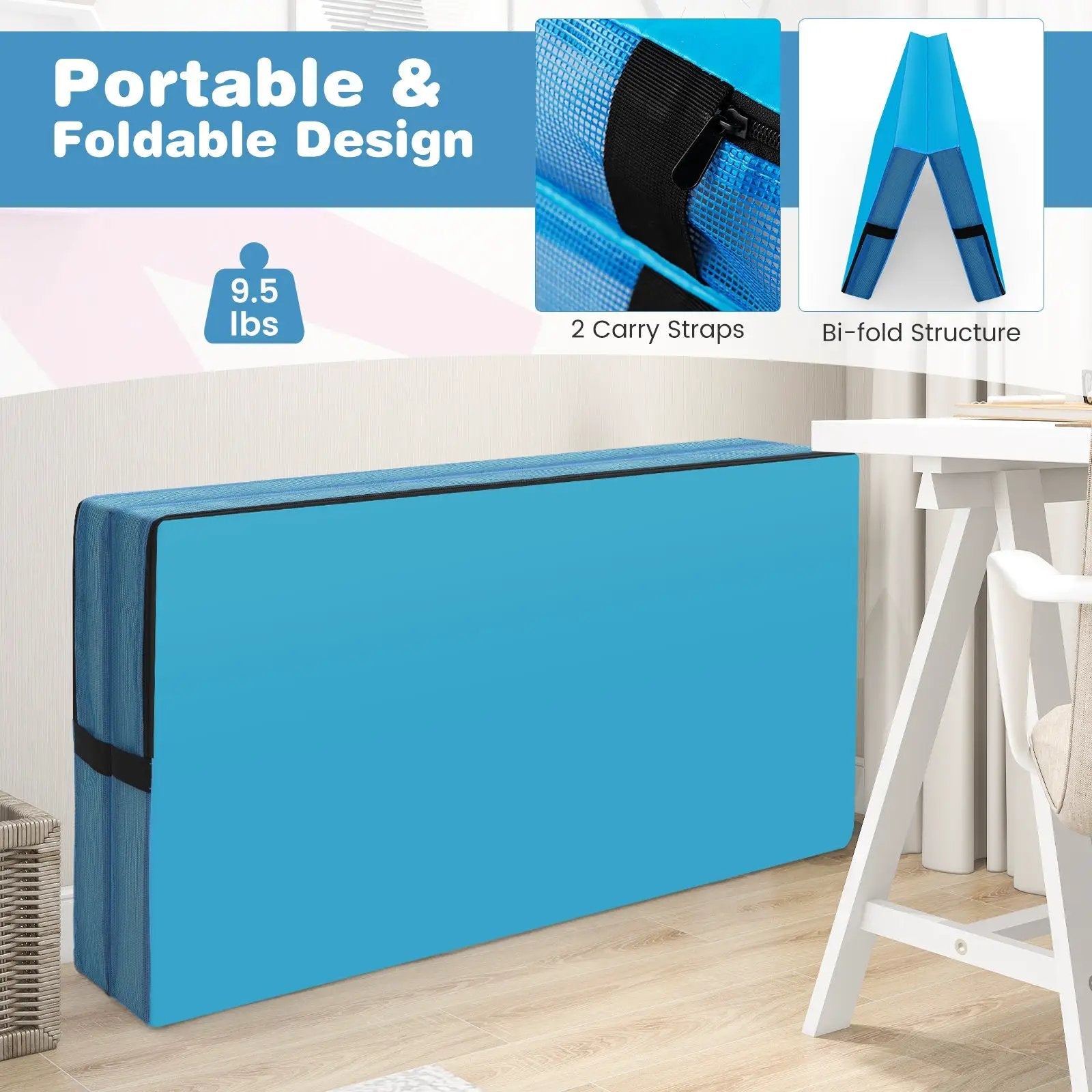 4ft x 4ft x 4in Bi-Folding Gym by DirectDeals