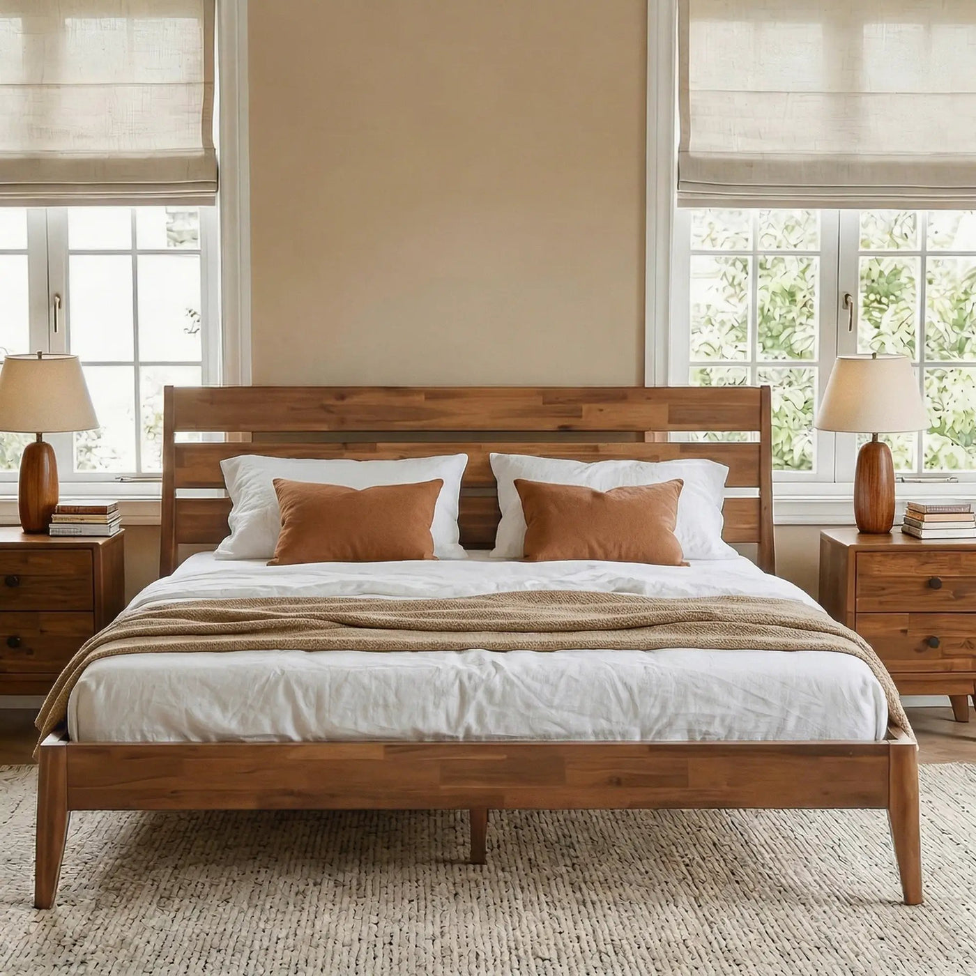 Emery Solid Wood Bed Frame by Megsu
