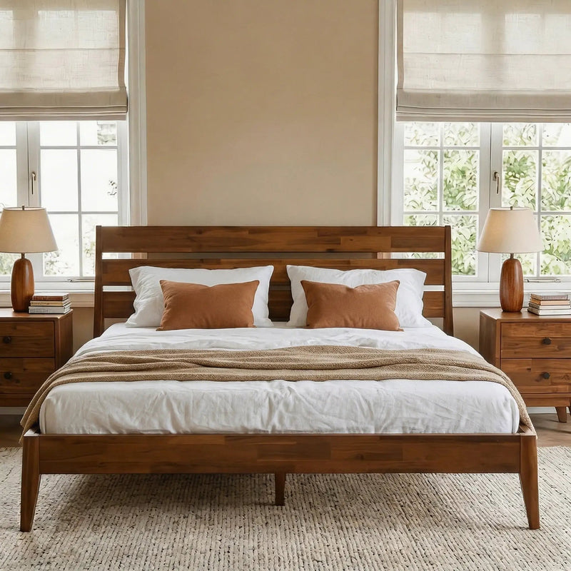 Emery Solid Wood Bed Frame by Megsu