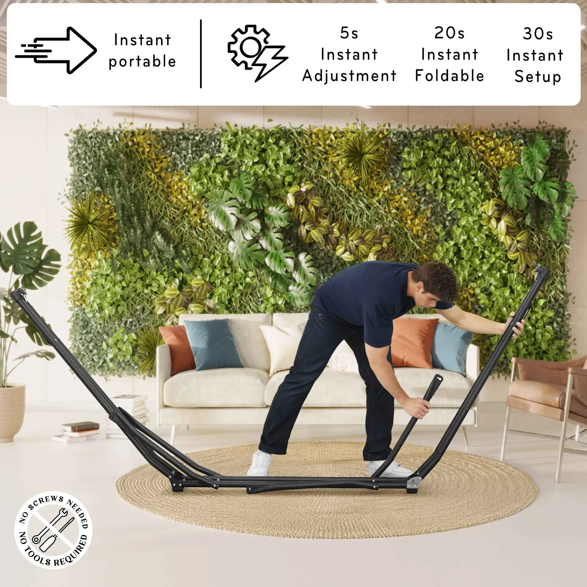 Tranquillo UniGen Transforming Hammock Stand for Ultimate Relaxation by Megsu