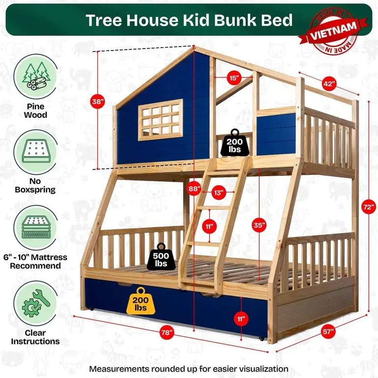Treehouse Kid Bunk Bed by Megsu