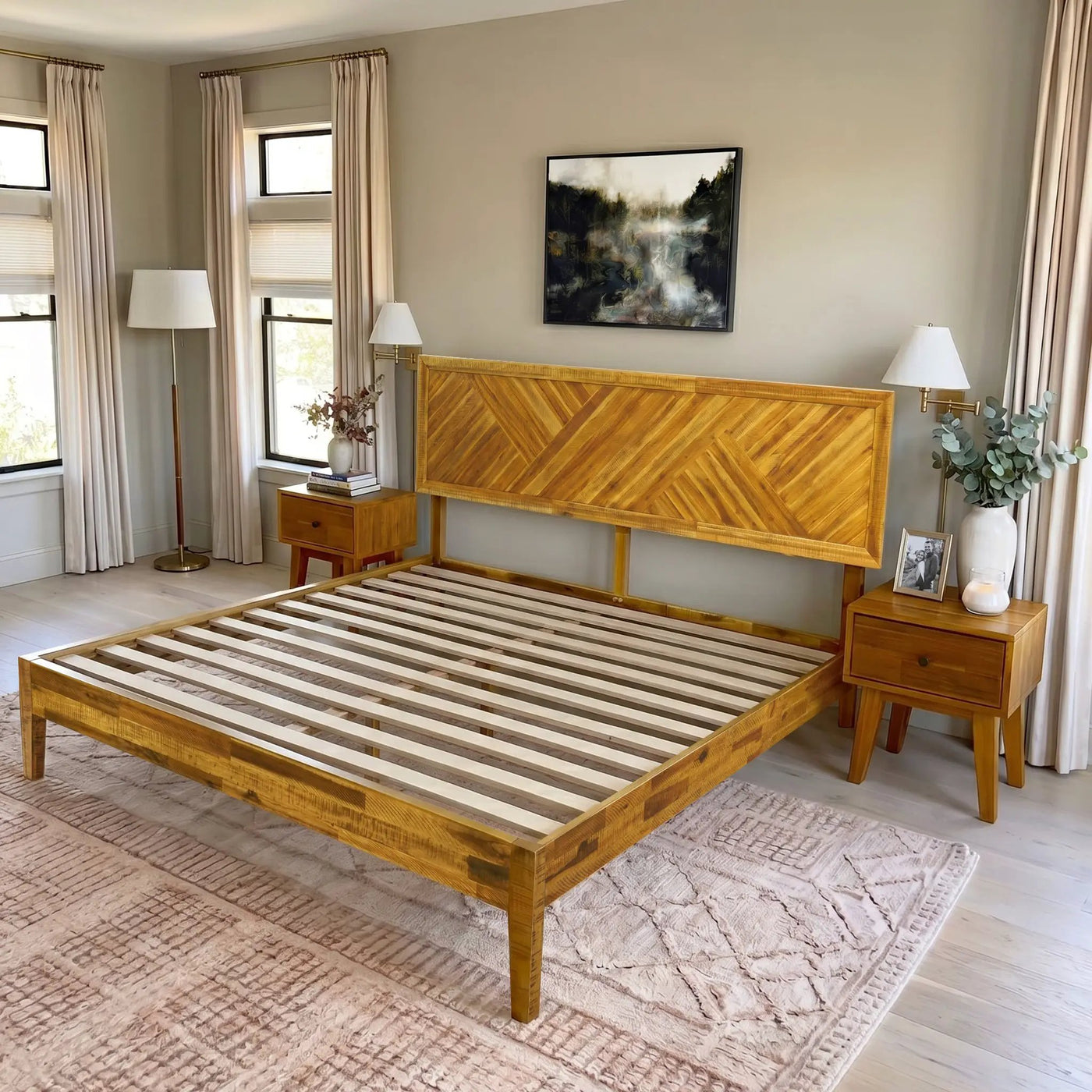Sierra Solid Wood Bed Frame by Megsu