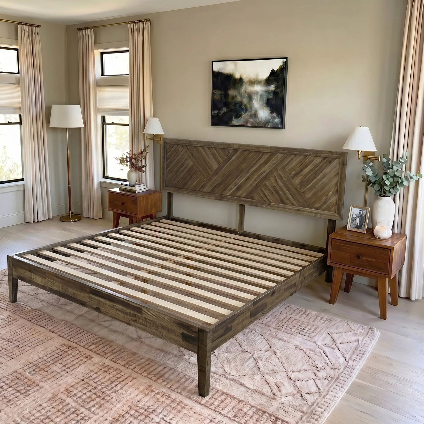Sierra Solid Wood Bed Frame by Megsu