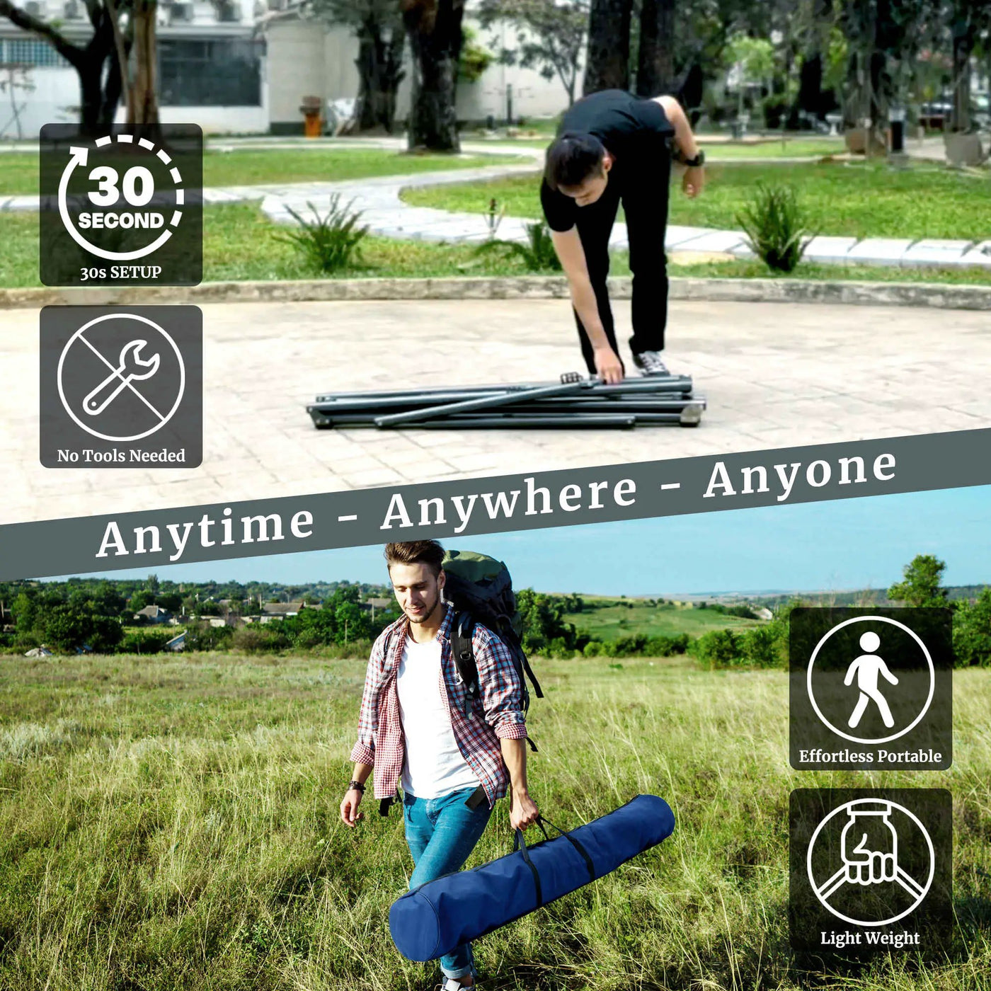 Universal Hammock with Medium Size Stands by Megsu