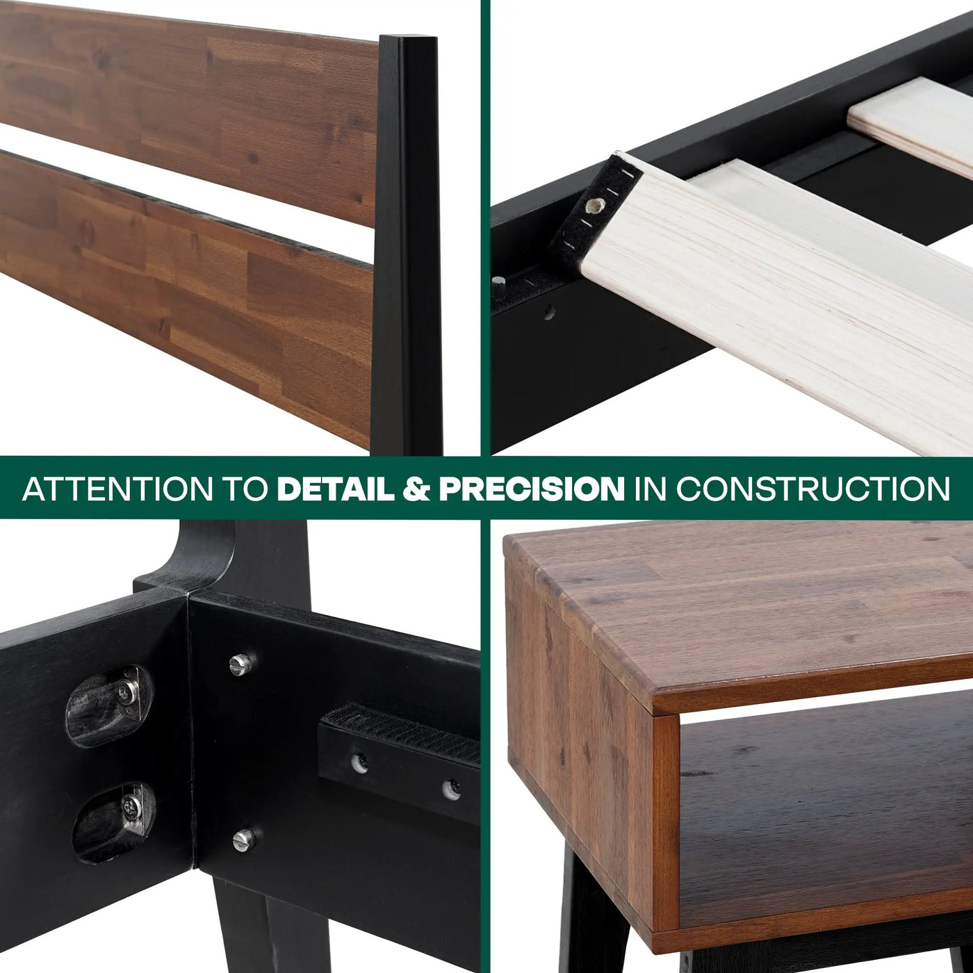 Callisto Solid Wood Bed Frame by Megsu