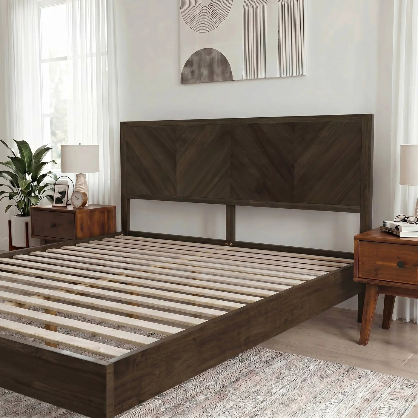 Alander Solid Wood Bed Frame by Megsu
