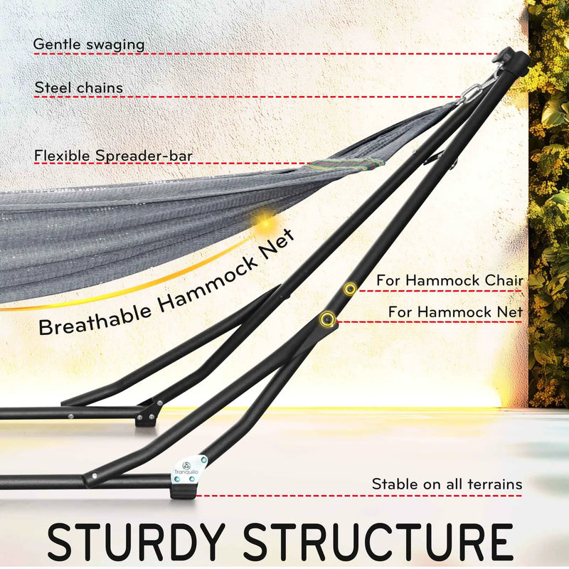 Tranquillo UniGen Transforming Hammock Stand for Ultimate Relaxation by Megsu