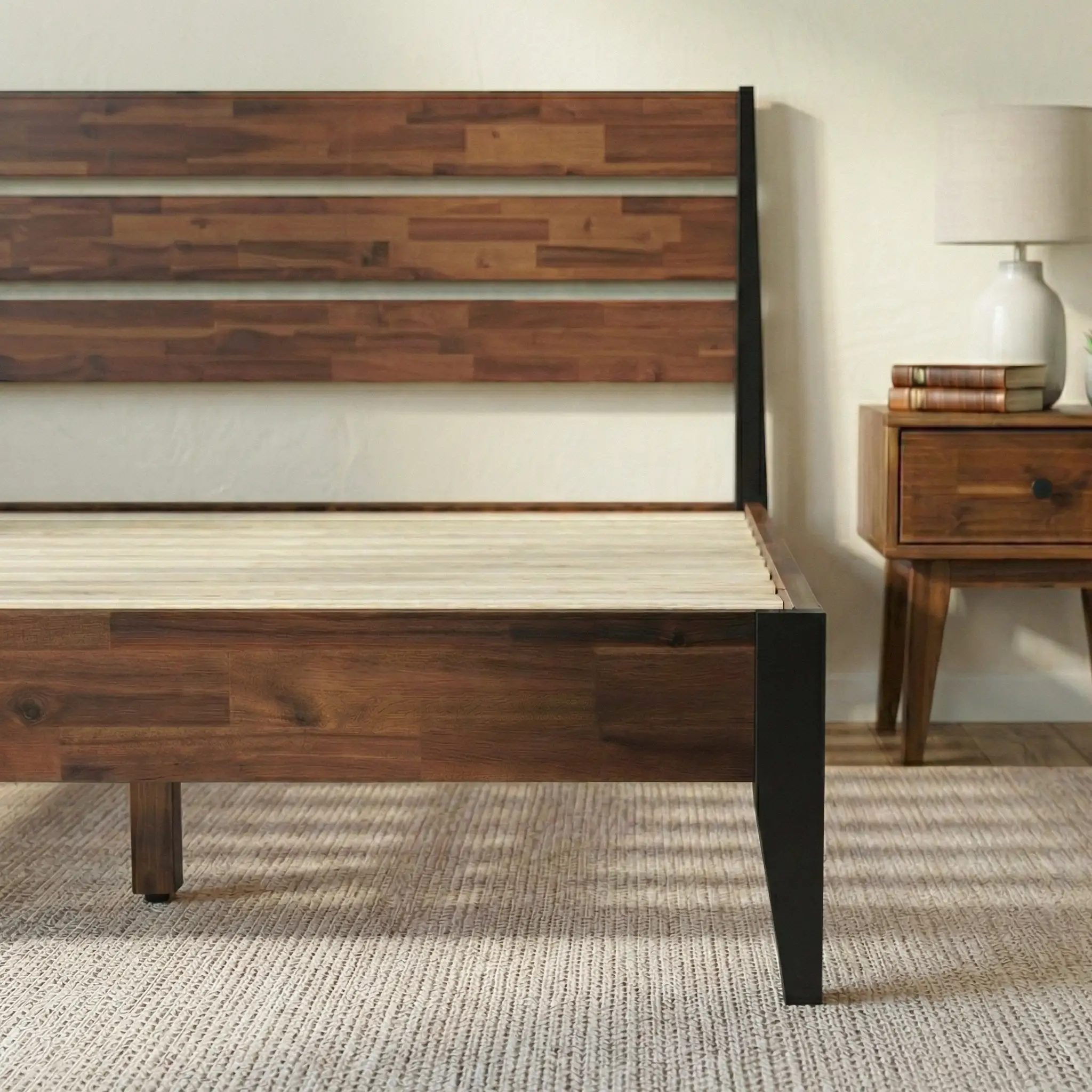Emery Solid Wood Bed Frame by Megsu