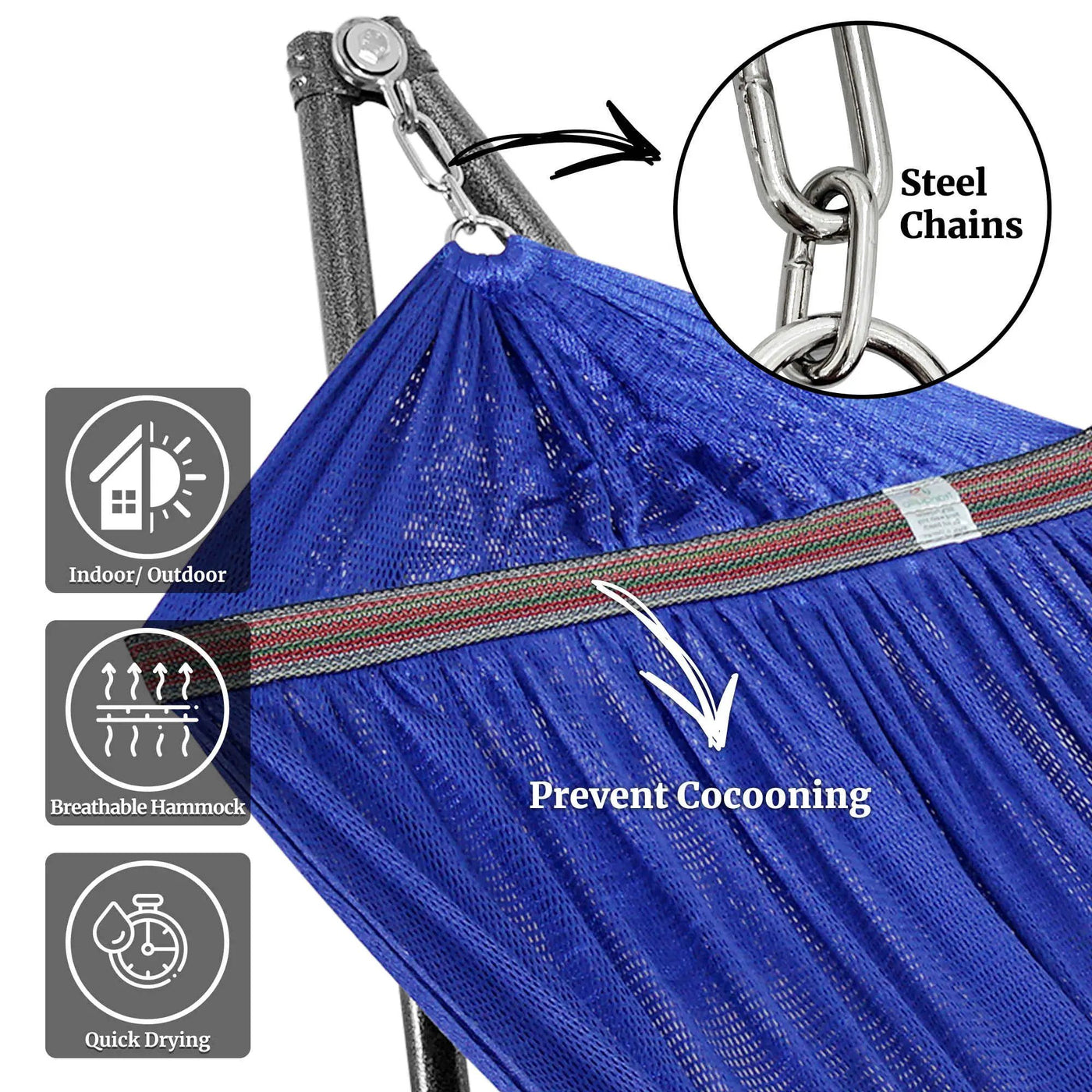 Universal Hammock with Medium Size Stands by Megsu