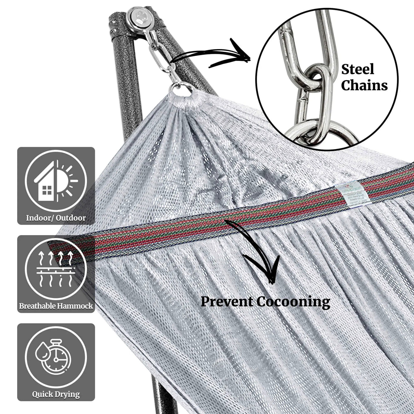 Universal Hammock with Medium Size Stands by Megsu
