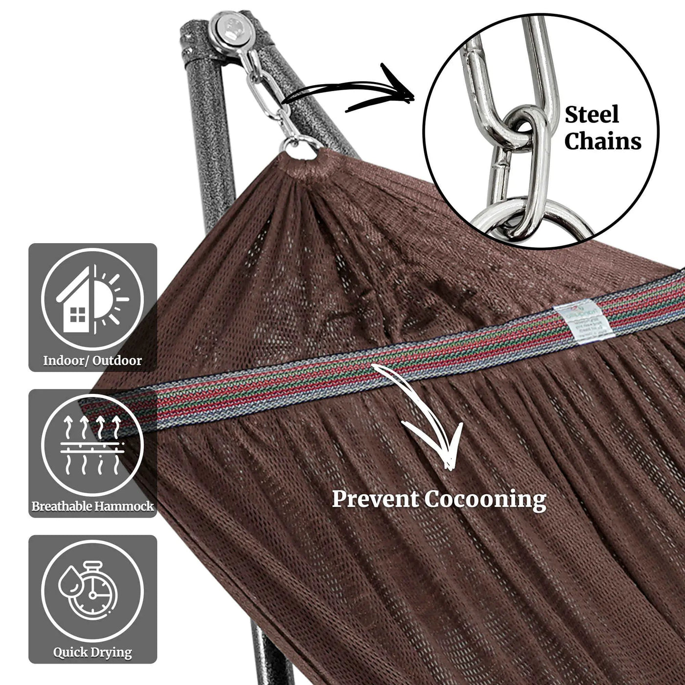 Universal Hammock with Medium Size Stands by Megsu
