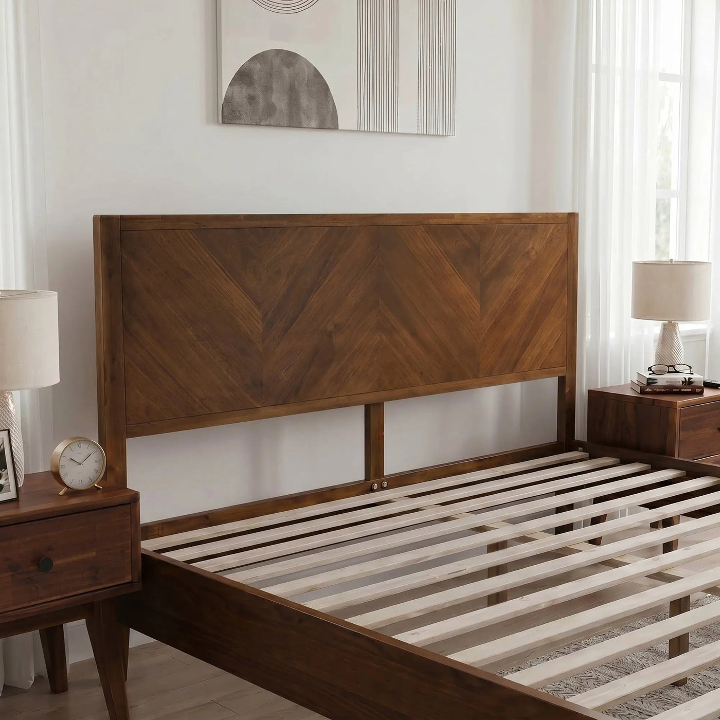 Alander Solid Wood Bed Frame by Megsu