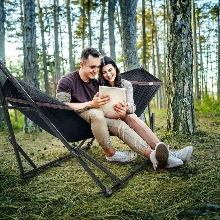 Tranquillo Universal Hammock with Medium Size Stands for Ultimate Relaxation - Ideal Universal Hammock Stands - Medium Size by Megsu