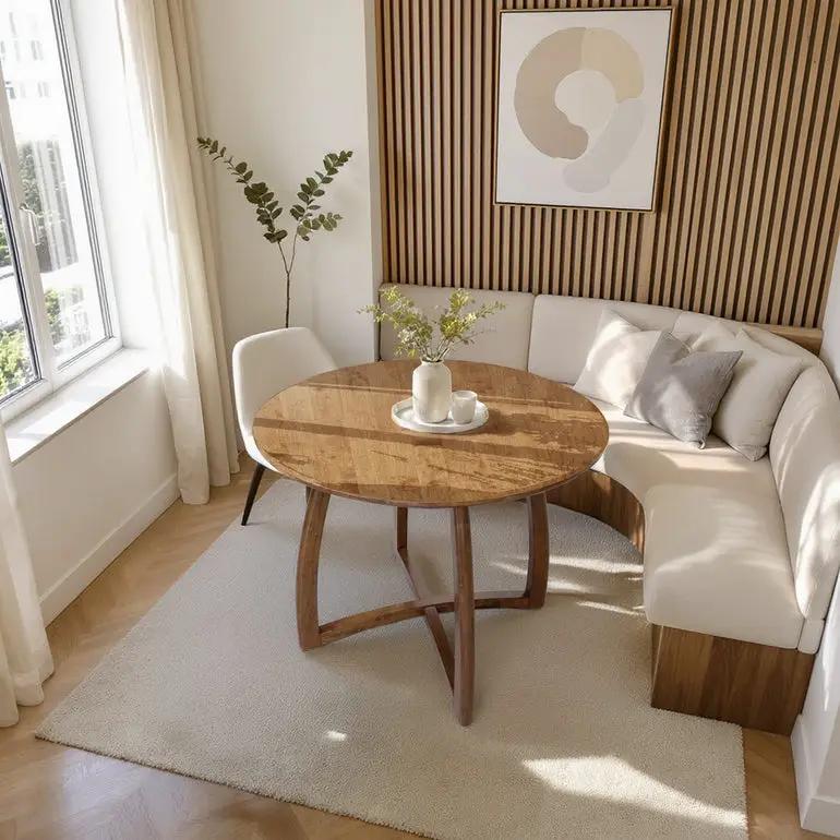 Alma 36 Inches Round Dining Table by Megsu