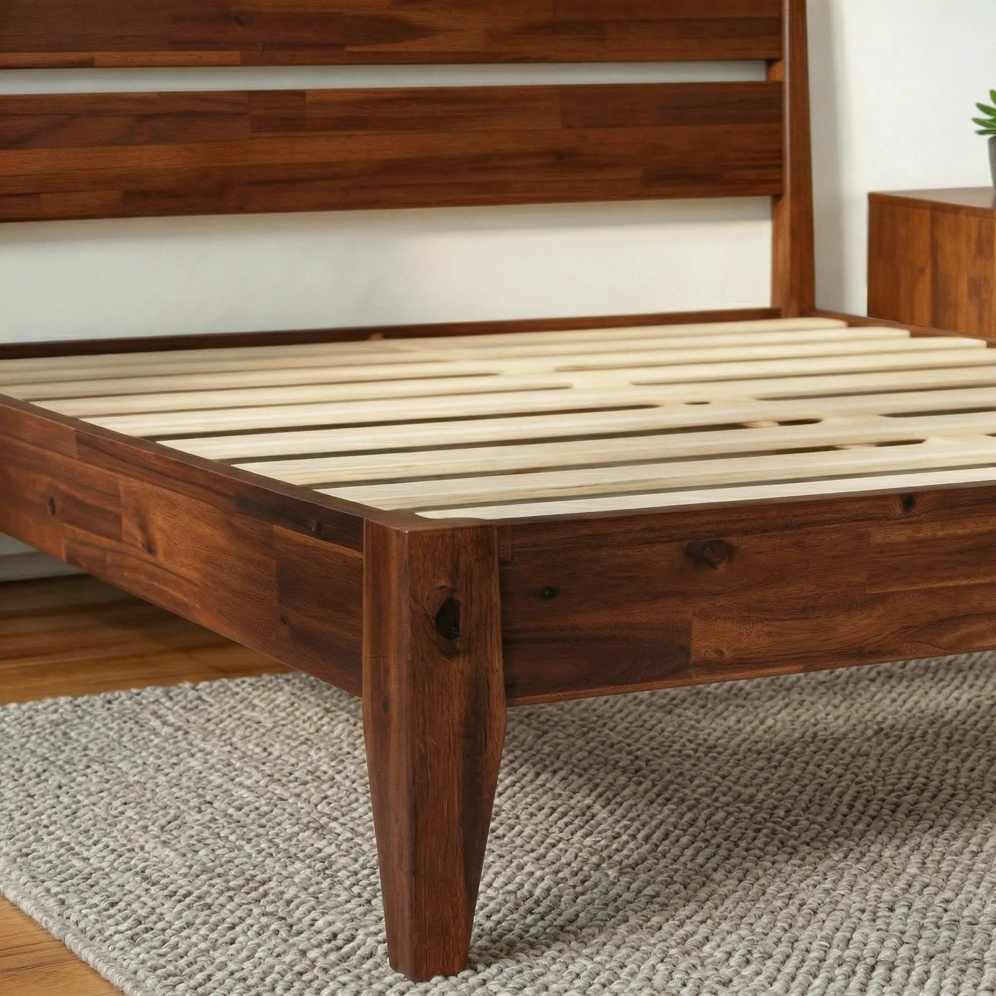 Emery Solid Wood Bed Frame by Megsu