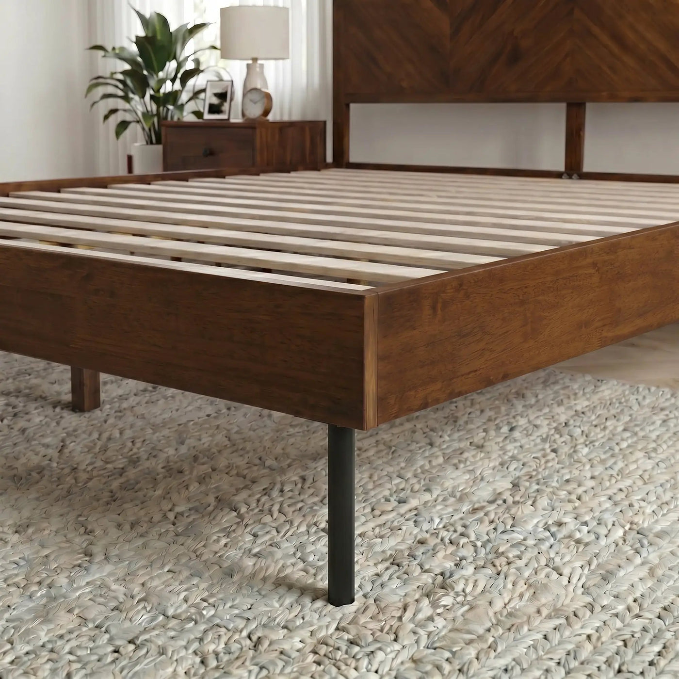 Alander Solid Wood Bed Frame by Megsu