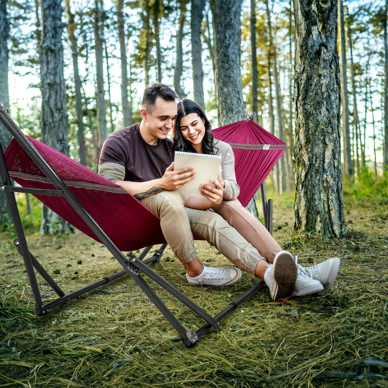 Tranquillo Universal Hammock with Medium Size Stands for Ultimate Relaxation - Ideal Universal Hammock Stands - Medium Size by Megsu