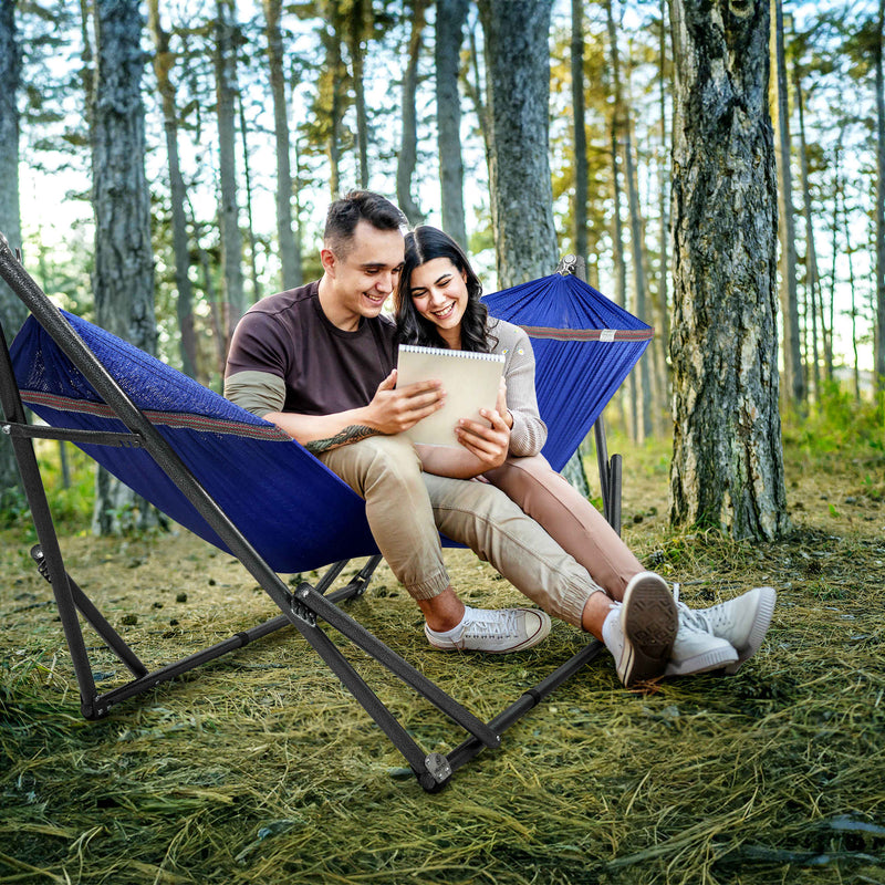 Tranquillo Universal Hammock with Medium Size Stands for Ultimate Relaxation - Ideal Universal Hammock Stands - Medium Size by Megsu