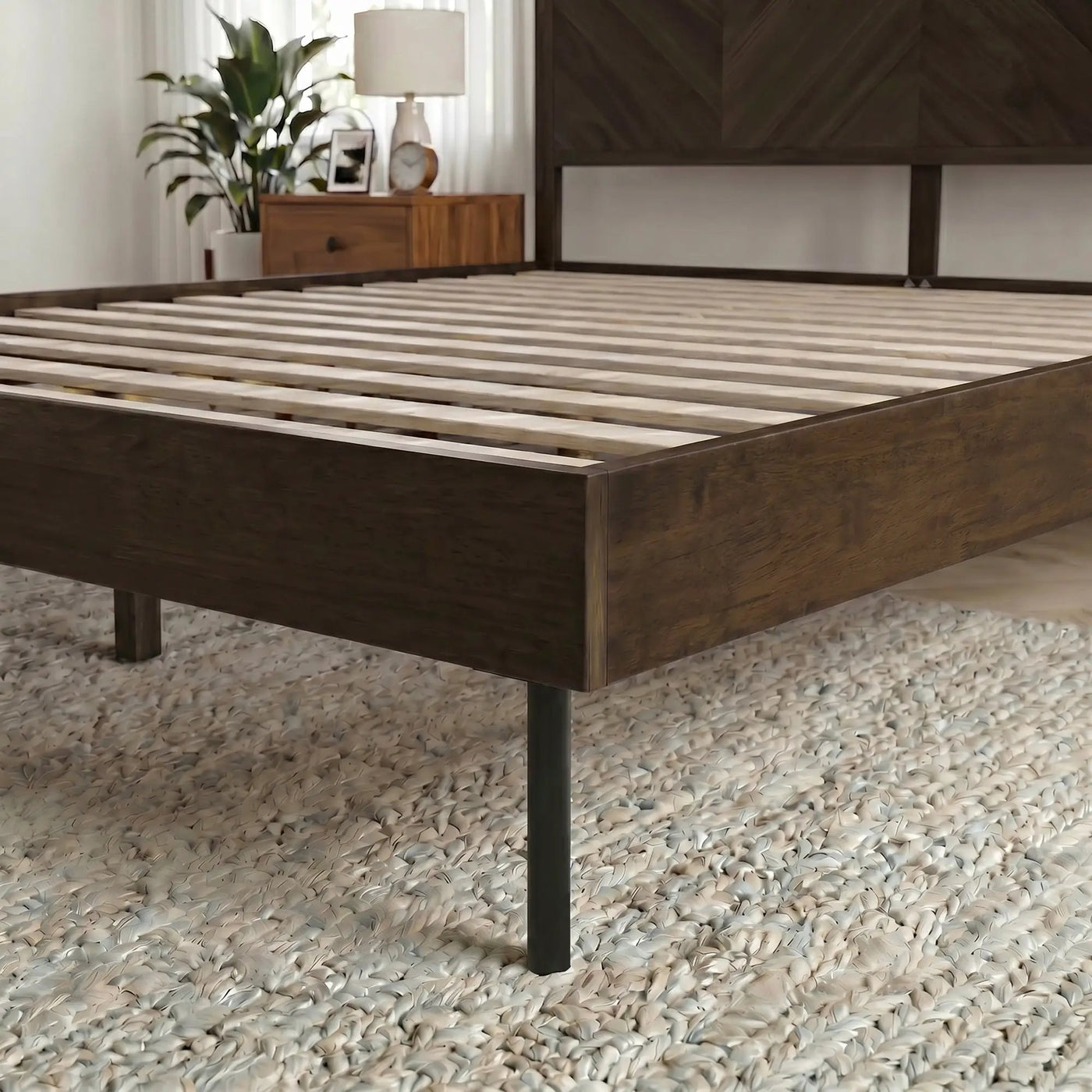 Alander Solid Wood Bed Frame by Megsu
