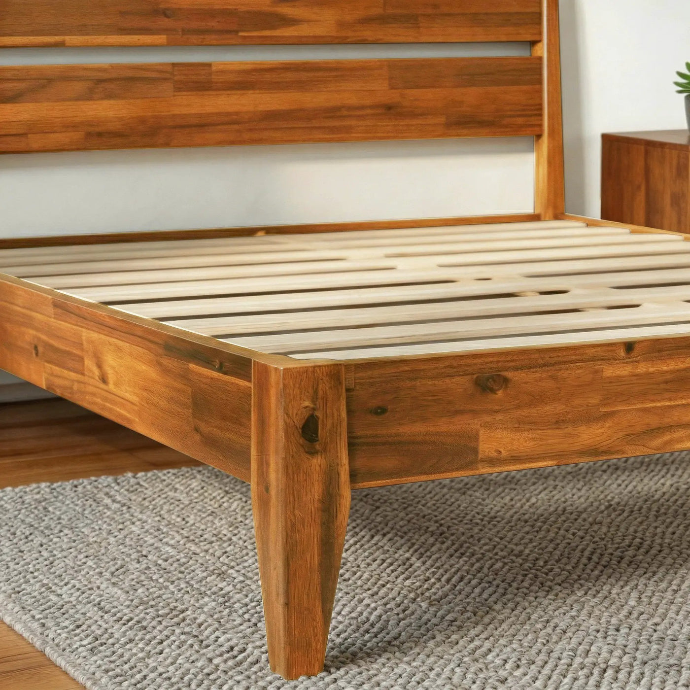 Emery Solid Wood Bed Frame by Megsu