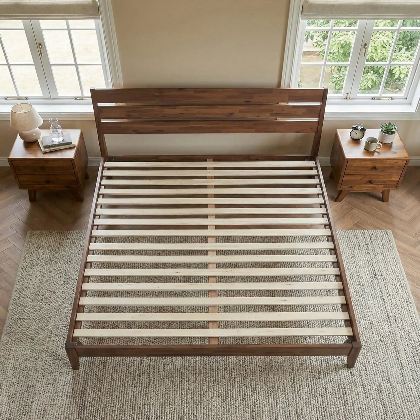 Emery Solid Wood Bed Frame by Megsu