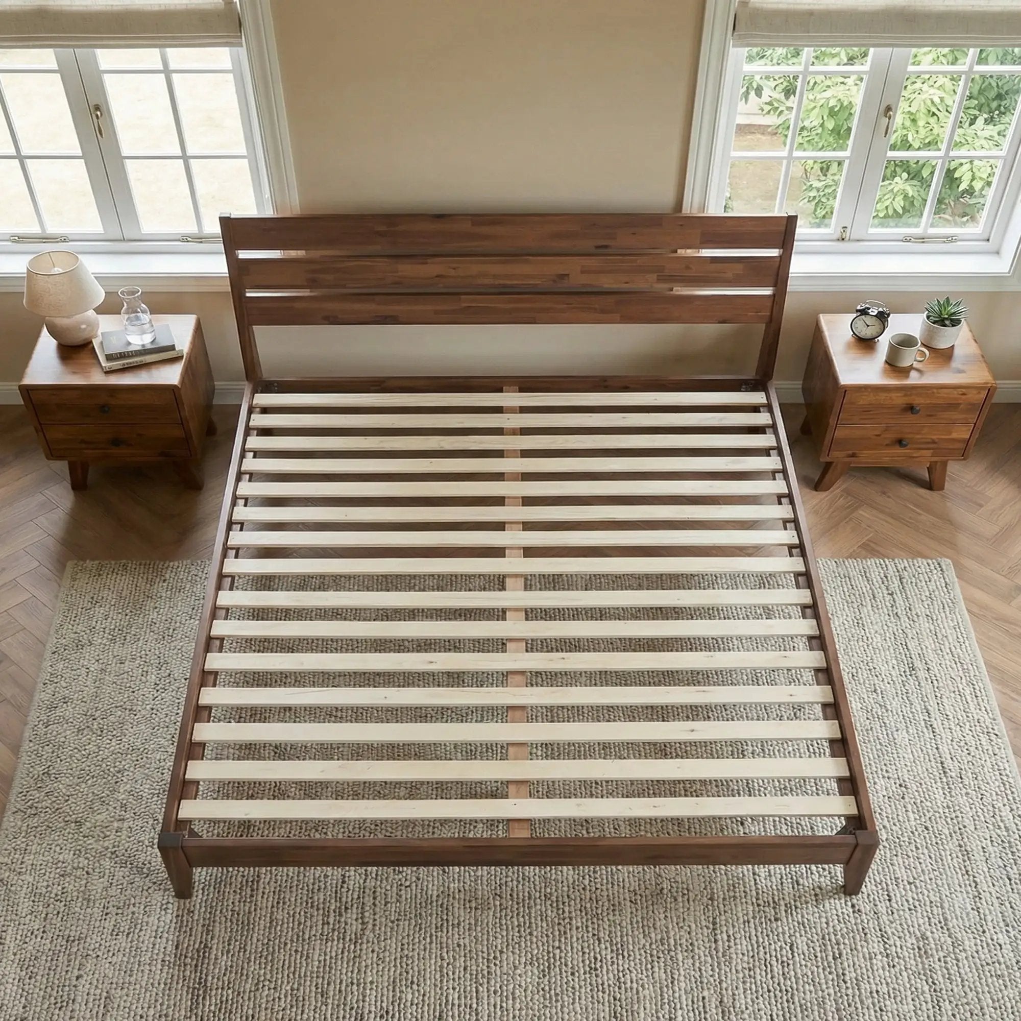 Emery Solid Wood Bed Frame by Megsu
