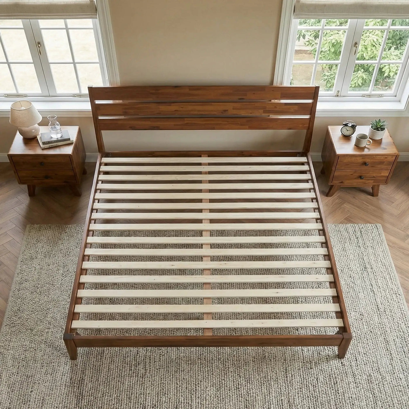 Emery Solid Wood Bed Frame by Megsu
