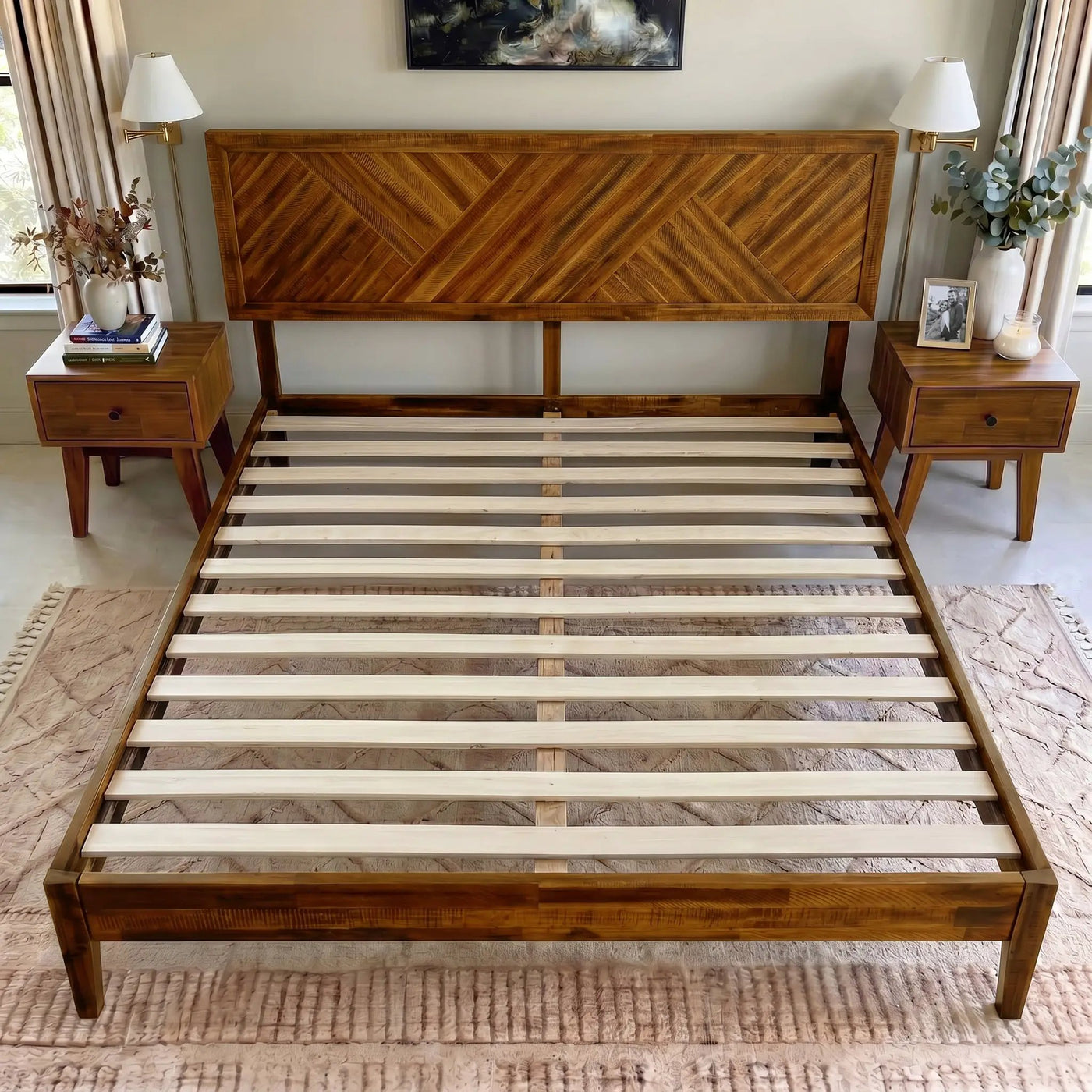 Sierra Solid Wood Bed Frame by Megsu
